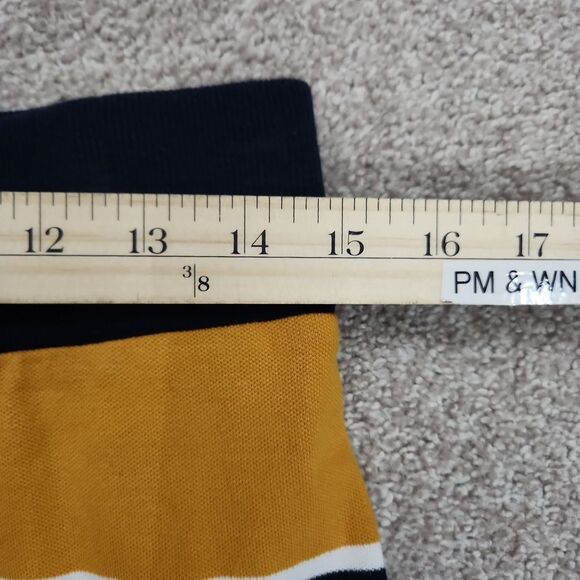 Tommy Hilfiger Blue and Yellow Color Block Thick Stripe Skirt - Picture 8 of 10